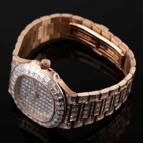 ⁦Patek Philippe ذهب وردي عيار 18 قيراط مع ألماس⁩ - الصورة ⁦3⁩