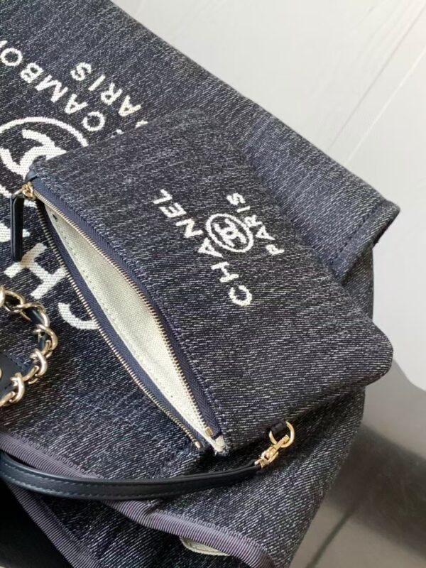 ⁦🏖️ CHANEL denim beach bag 12 colors⁩ - الصورة ⁦4⁩