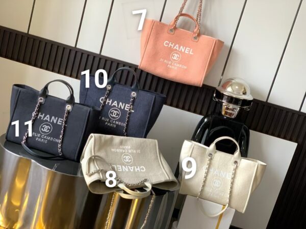 ⁦🏖️ CHANEL denim beach bag 12 colors⁩ - الصورة ⁦10⁩