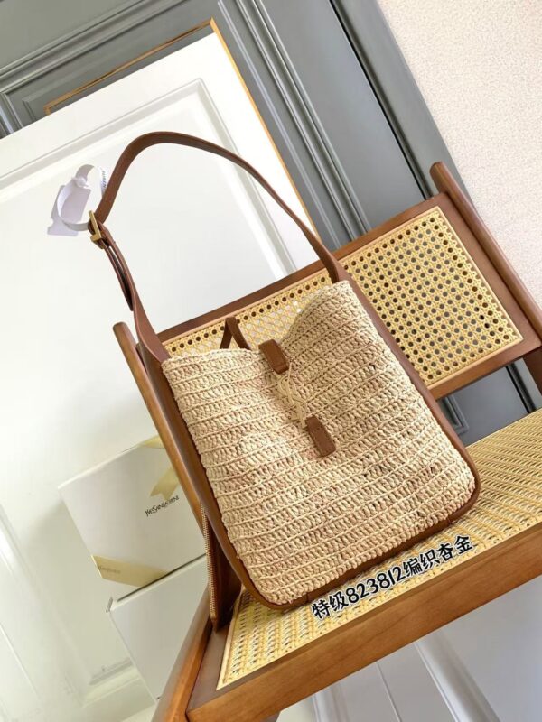 woven raffia 2 colors