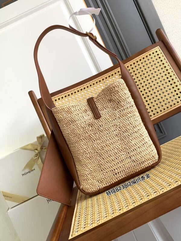 woven raffia 2 colors - Image 3