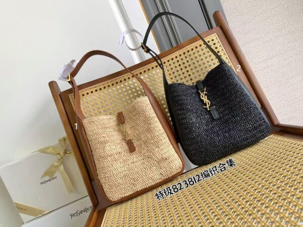 woven raffia 2 colors - Image 10