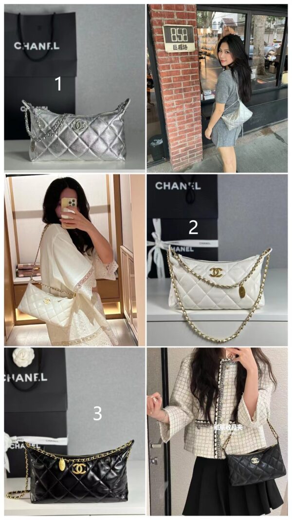 ⁦Chanel Hobo 3 color⁩ - الصورة ⁦6⁩