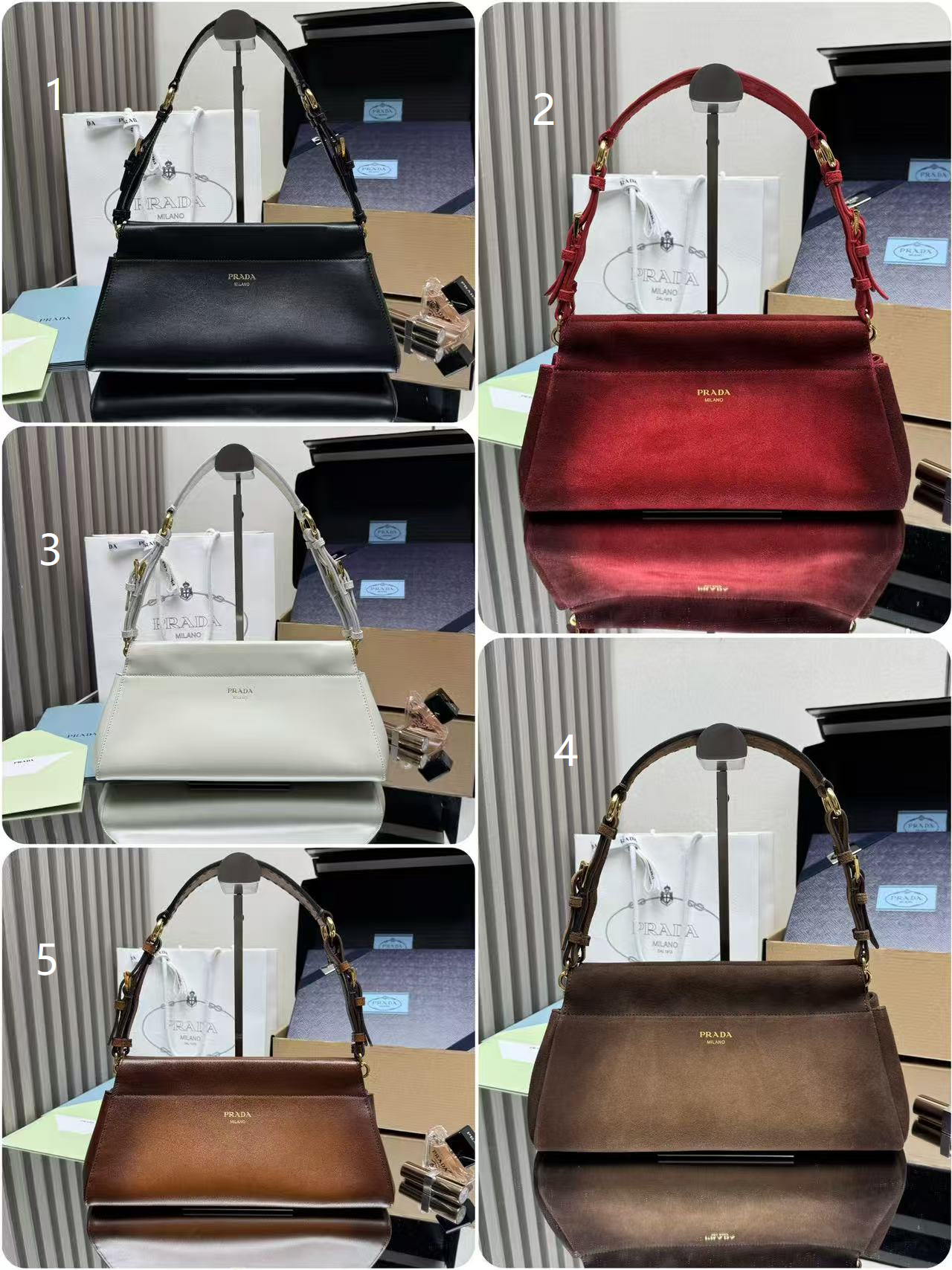 Suede nubuck handbag 5 colors - Image 10